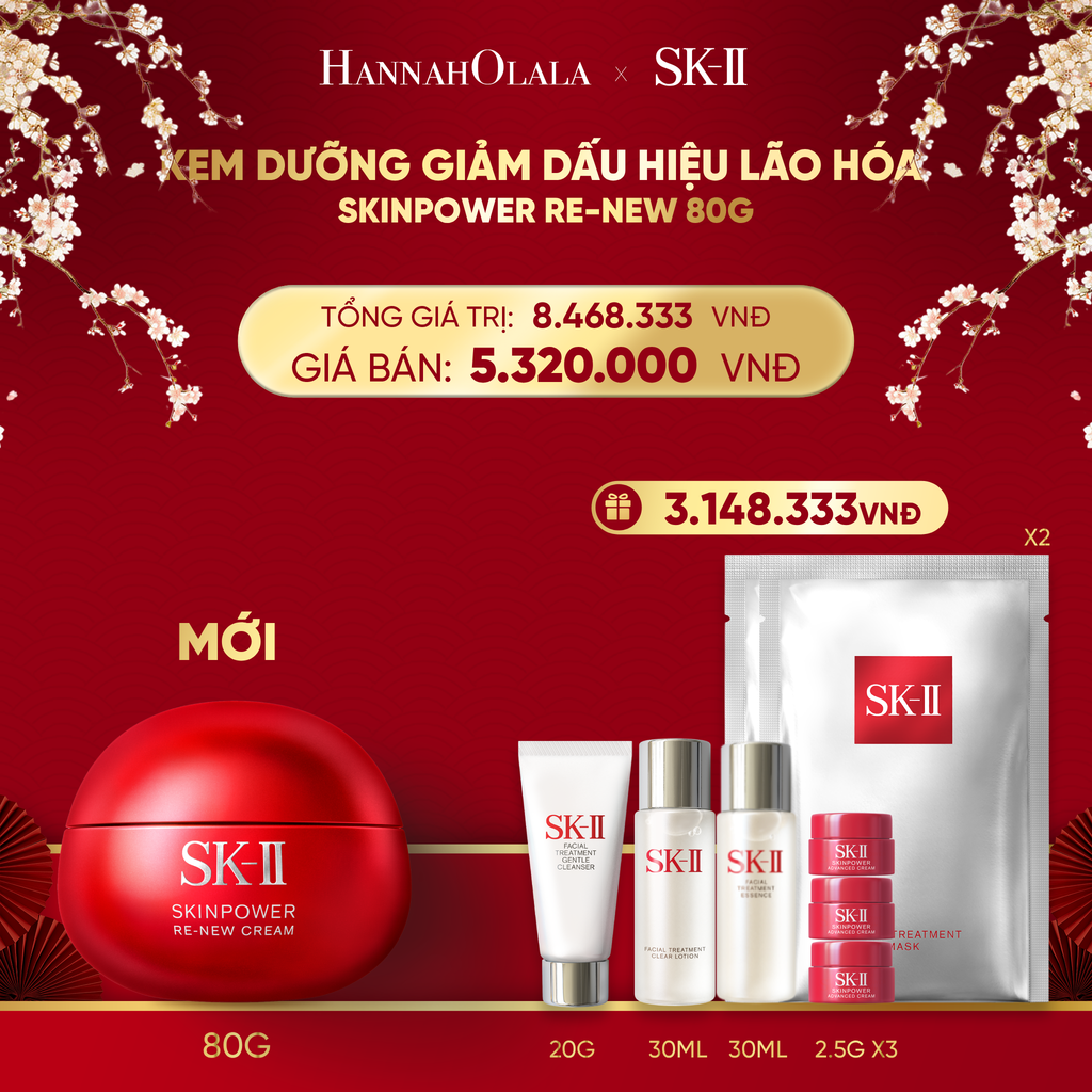  DEAL 7: KEM DƯỠNG GIẢM DẤU HIỆU LÃO HÓA SKINPOWER RE-NEW 80G 