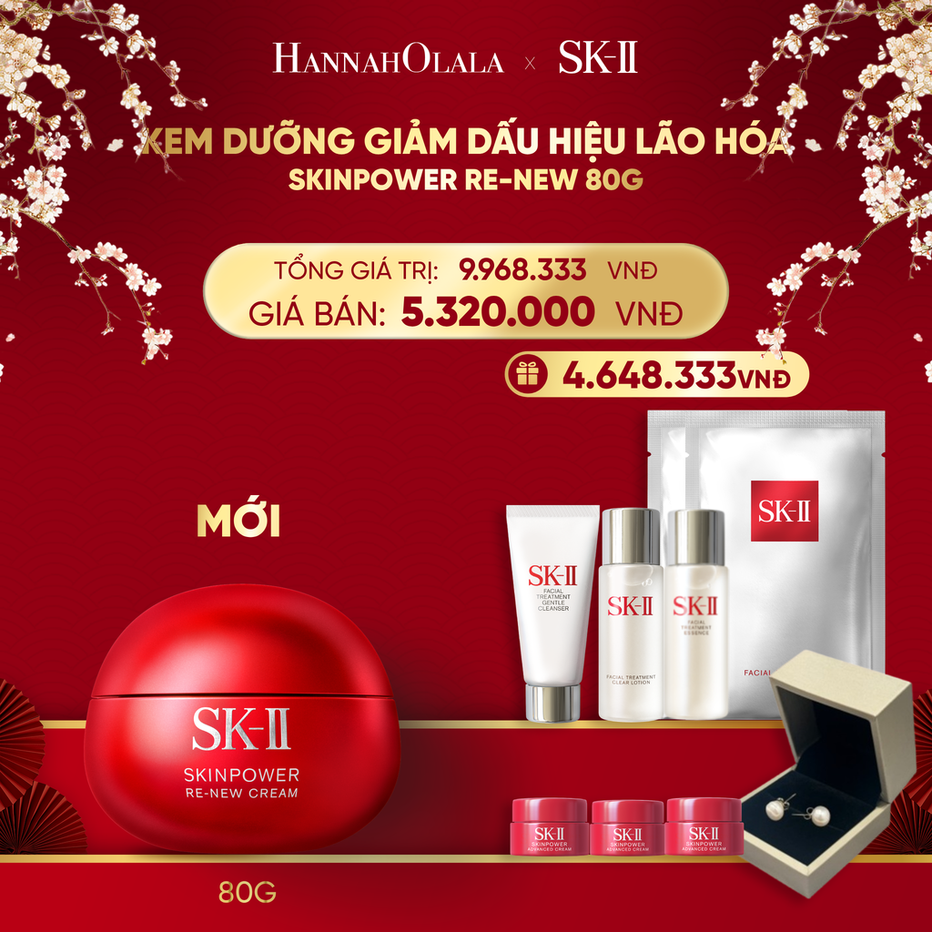  A9956_DEAL 7: [FLASH DEAL] KEM DƯỠNG GIẢM DẤU HIỆU LÃO HÓA SKINPOWER RE-NEW 80G 