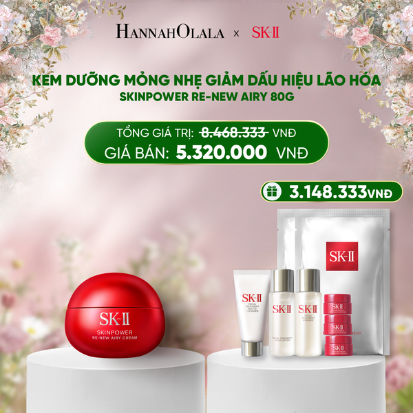  E408_DEAL 6: KEM DƯỠNG MỎNG NHẸ GIẢM DẤU HIỆU LÃO HÓA SKINPOWER RE-NEW 80G 