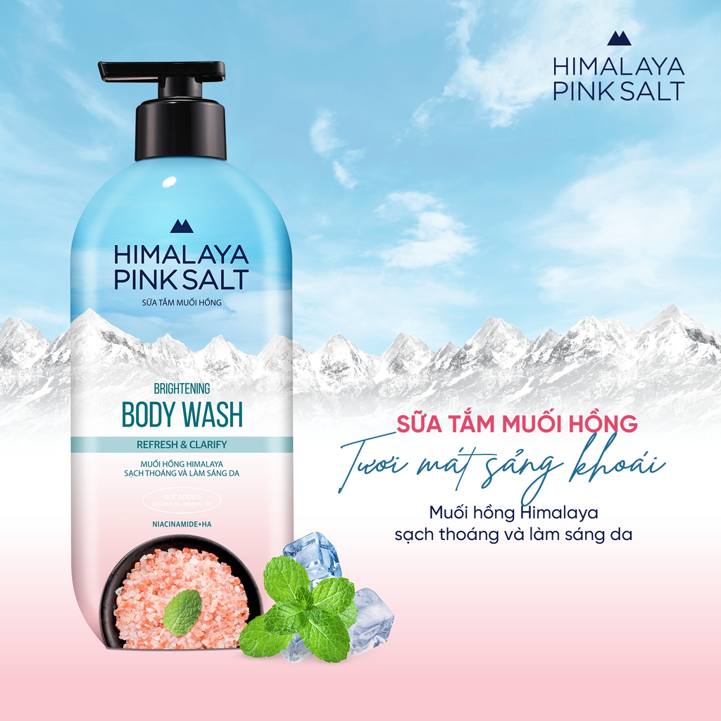  COMBO 02 SỮA TẮM MUỐI HỒNG HIMALAYA PINK SALT TƯƠI MÁT VÀ SẢNG KHOÁI 800G 