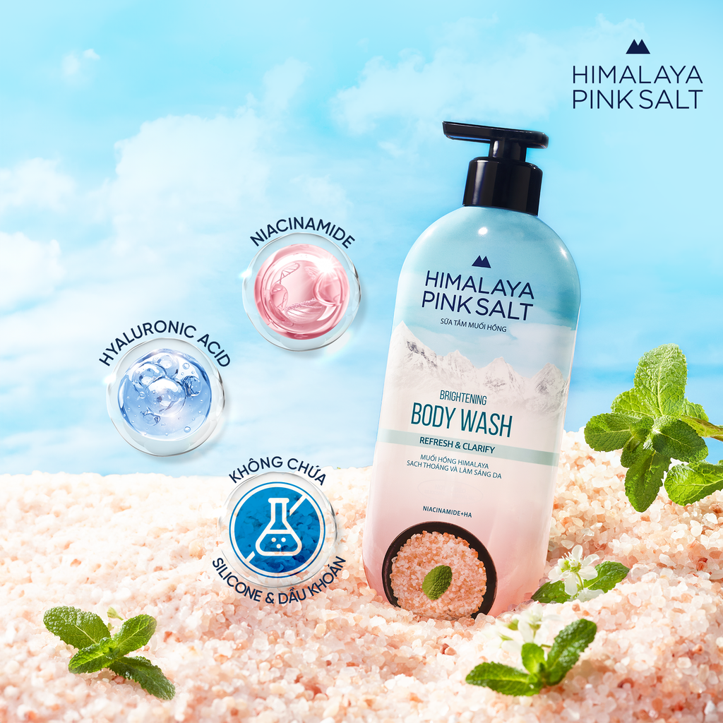  COMBO 02 SỮA TẮM MUỐI HỒNG HIMALAYA PINK SALT TƯƠI MÁT VÀ SẢNG KHOÁI 800G 