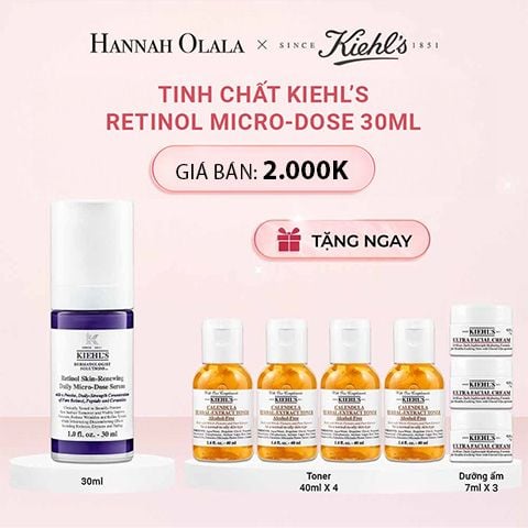  E860_DEAL 13 :TINH CHẤT GIÚP TÁI TẠO & GIÚP DA SĂN CHẮC ĐÀN HỒI KIEHL’S RETINOL MICRO-DOSE 30ML 