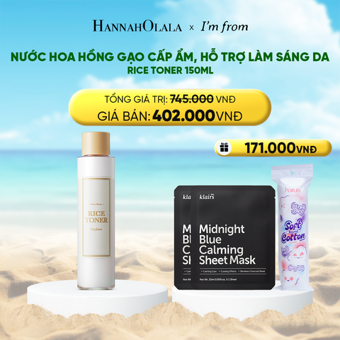  DEAL 3: I'M FROM NƯỚC HOA HỒNG RICE TONER 150ML 