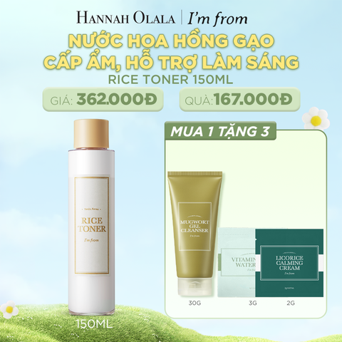  M14_DEAL 4: NƯỚC HOA HỒNG RICE TONER 150ML 