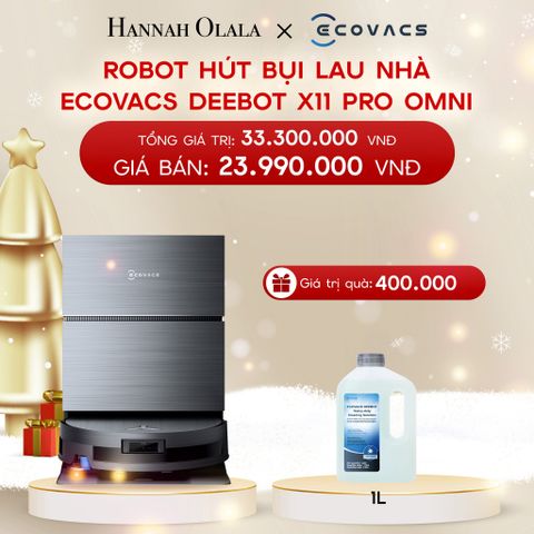  A49_DEAL 8: ROBOT HÚT BỤI LAU NHÀ ECOVACS DEEBOT X11 PRO OMNI 