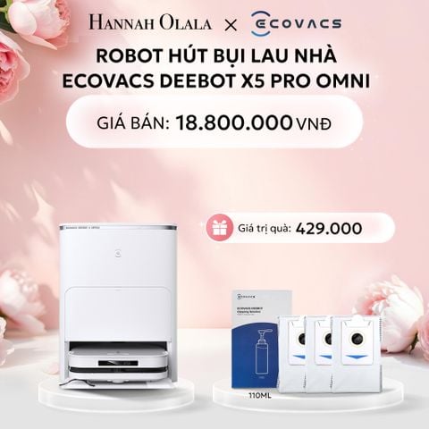  E264: DEAL 1: ROBOT HÚT BỤI LAU NHÀ ECOVACS DEEBOT X5 PRO OMNI 