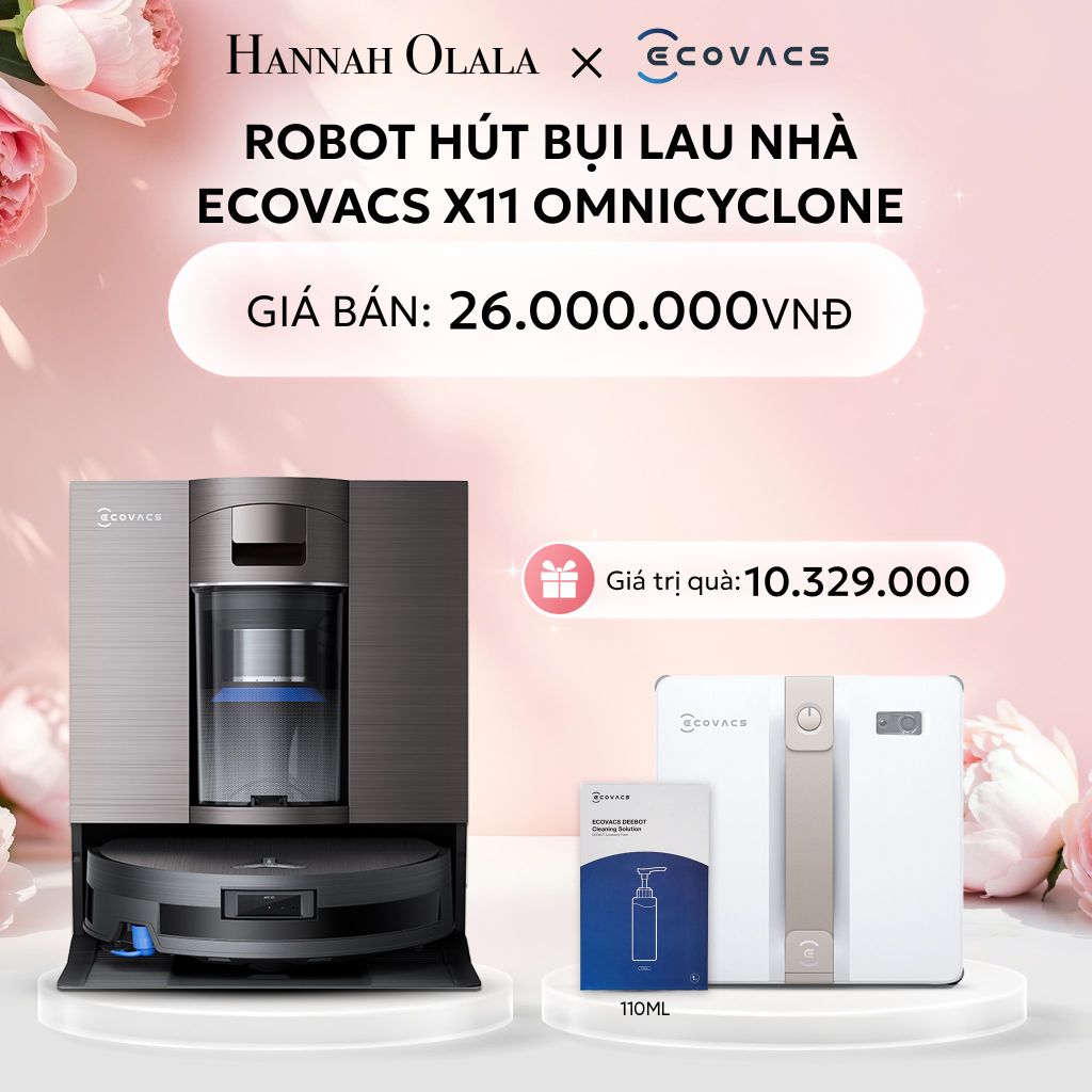  E270: ROBOT HÚT BỤI LAU NHÀ ECOVACS X11 OMNICYCLONE 