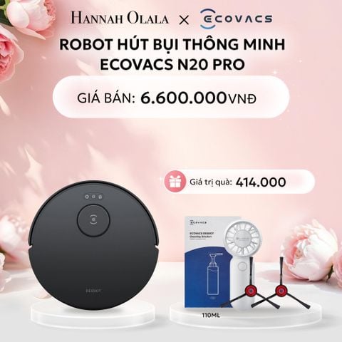  E265: DEAL 7: ROBOT HÚT BỤI THÔNG MINH ECOVACS N20 PRO 