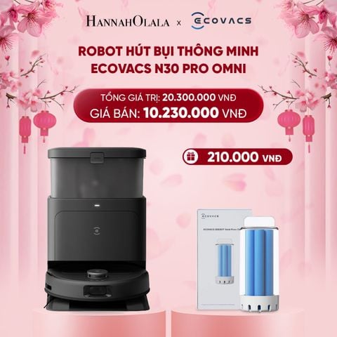  DEAL 2: ROBOT HÚT BỤI THÔNG MINH ECOVACS N30 PRO OMNI 