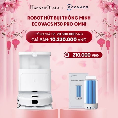  DEAL 2: ROBOT HÚT BỤI THÔNG MINH ECOVACS N30 PRO OMNI 