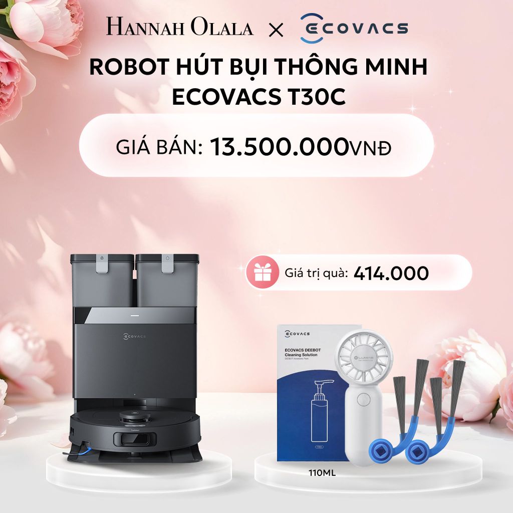  E275: DEAL 5: ROBOT HÚT BỤI THÔNG MINH ECOVACS T30C 