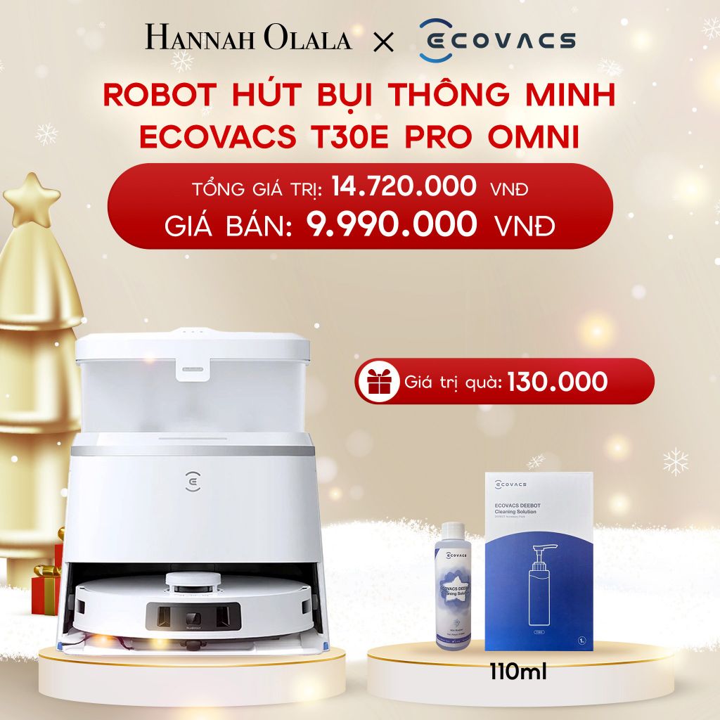  A46_DEAL 5: ROBOT HÚT BỤI THÔNG MINH ECOVACS T30E PRO OMNI 