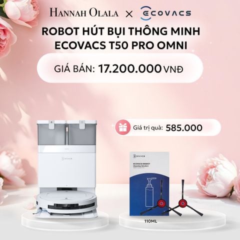  E274: DEAL 4: ROBOT HÚT BỤI THÔNG MINH ECOVACS T50 PRO OMNI 