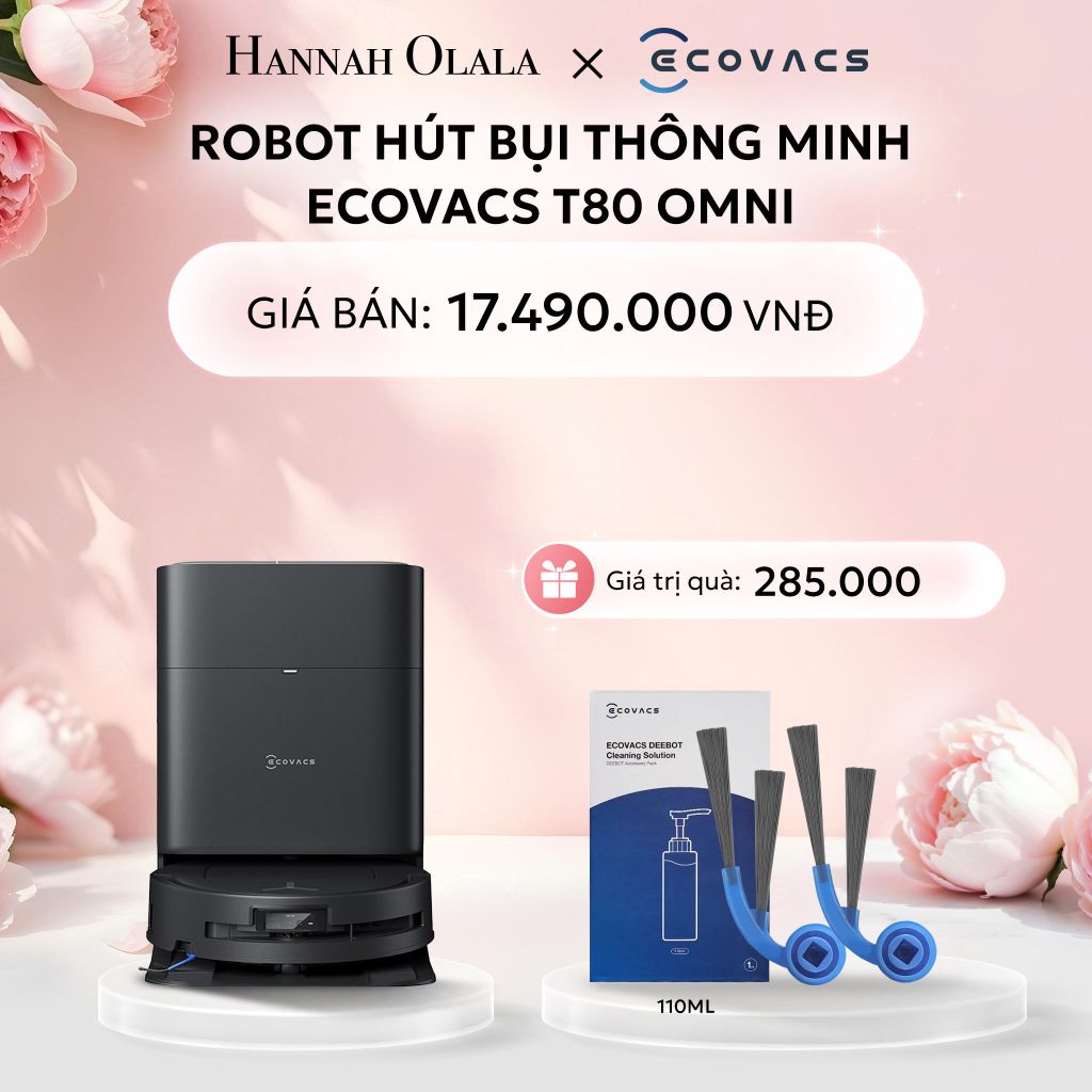  E272: DEAL 3: ROBOT HÚT BỤI THÔNG MINH ECOVACS T80 OMNI 