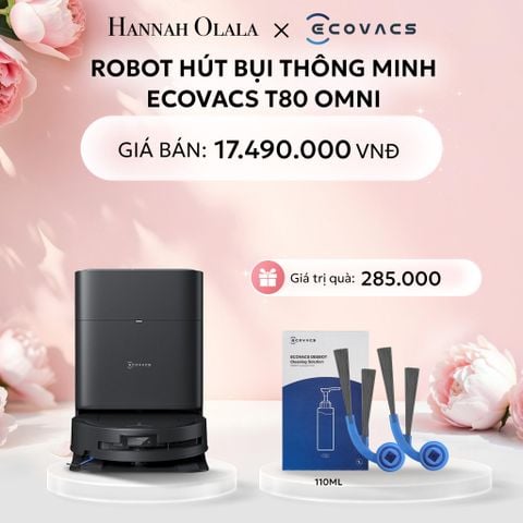  E272: DEAL 3: ROBOT HÚT BỤI THÔNG MINH ECOVACS T80 OMNI 