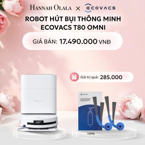  E272: DEAL 3: ROBOT HÚT BỤI THÔNG MINH ECOVACS T80 OMNI 