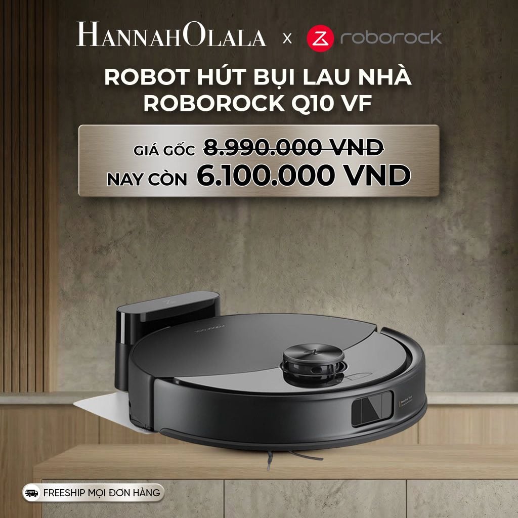  DEAL 1: ROBOT HÚT BỤI LAU NHÀ ROBOROCK Q10 VF 