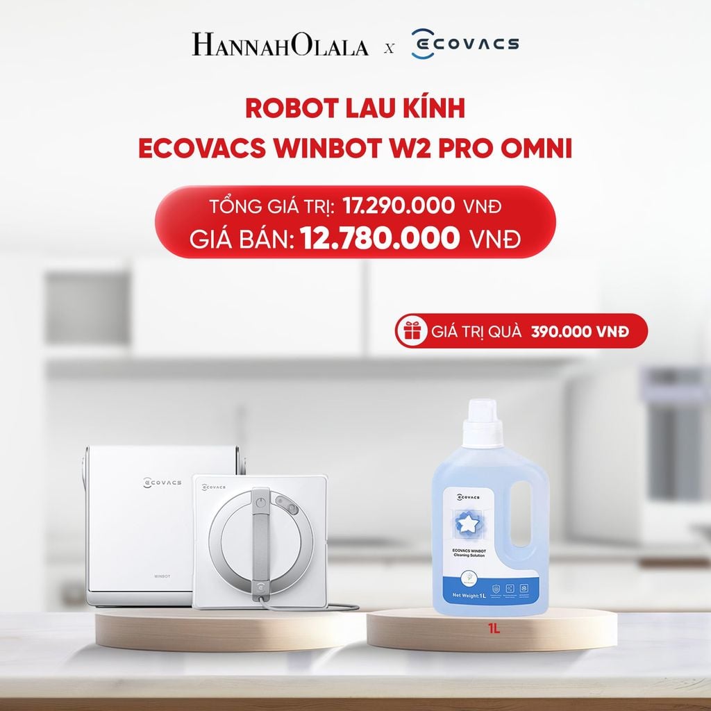  B31_DEAL 2: ROBOT LAU KÍNH ECOVACS WINBOT W2 PRO OMNI 