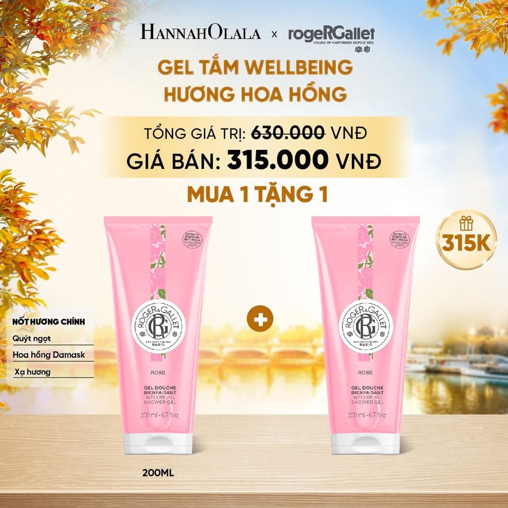  GEL TẮM 200ML ROGER&GALLET - E779 
