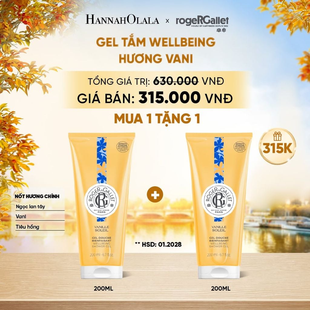  GEL TẮM 200ML ROGER&GALLET - E779 