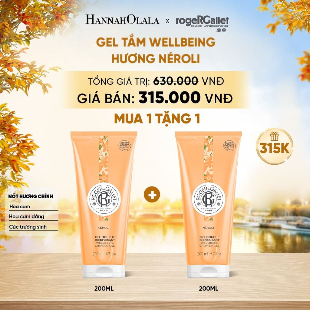 GEL TẮM 200ML ROGER&GALLET - E779 