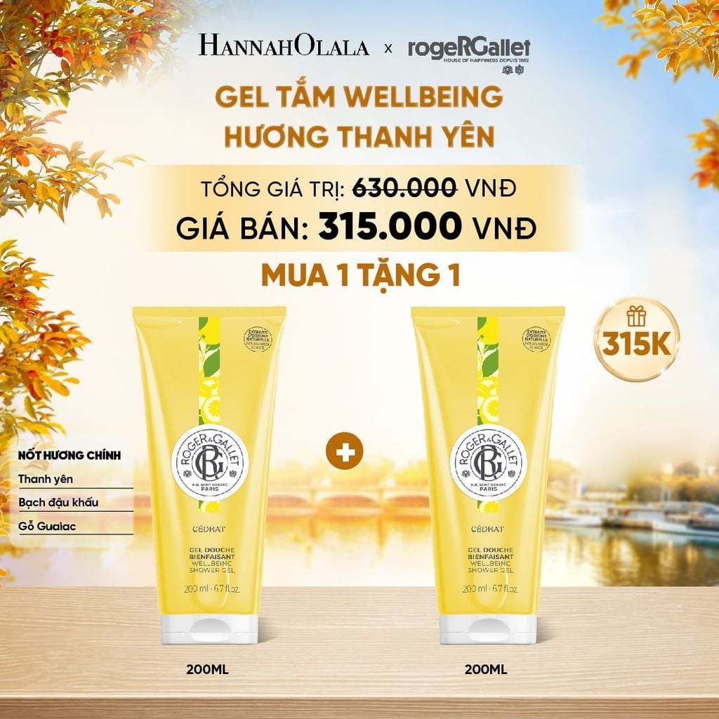  GEL TẮM 200ML ROGER&GALLET - E779 