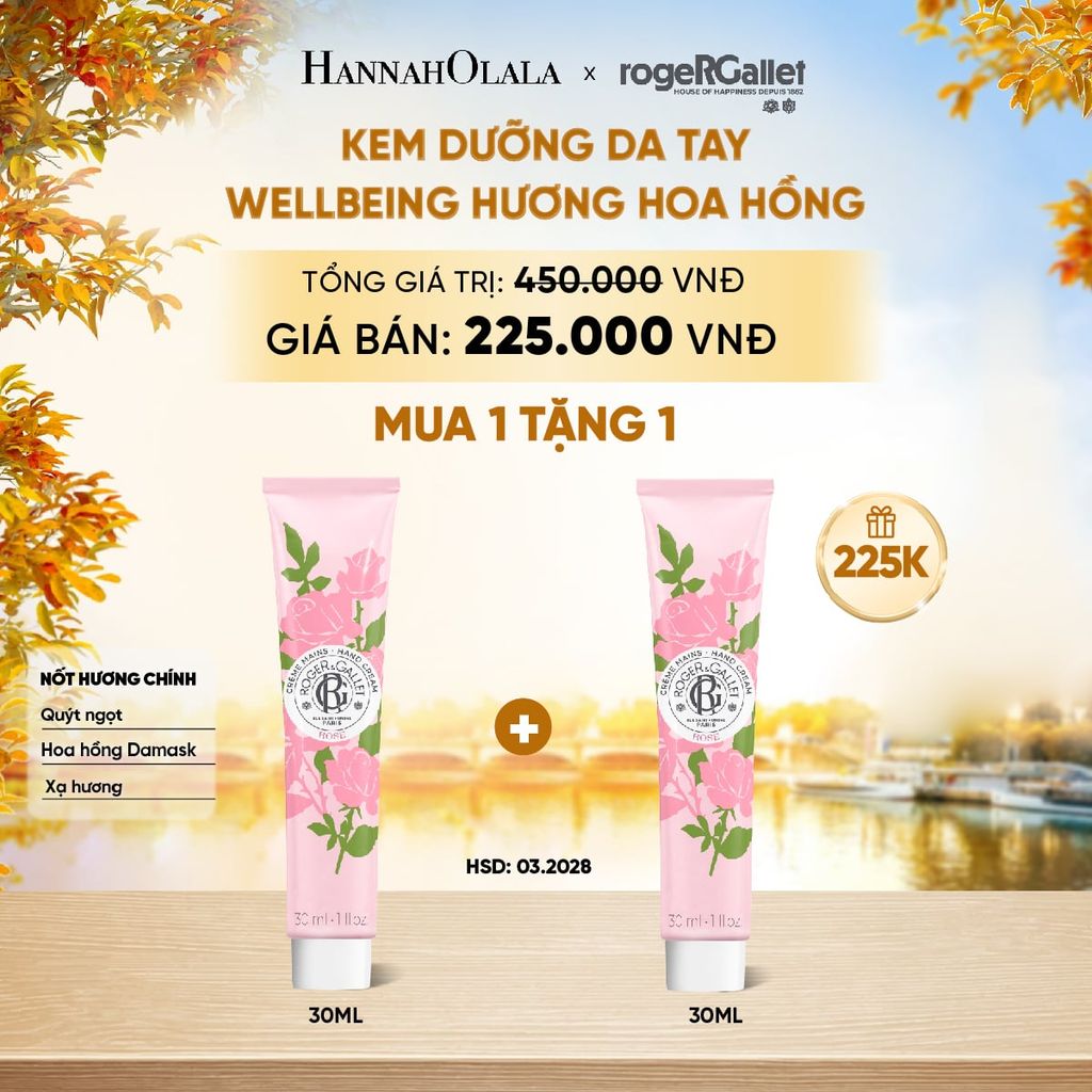  KEM DƯỠNG DA TAY ROGER&GALLET 30ML - E800 