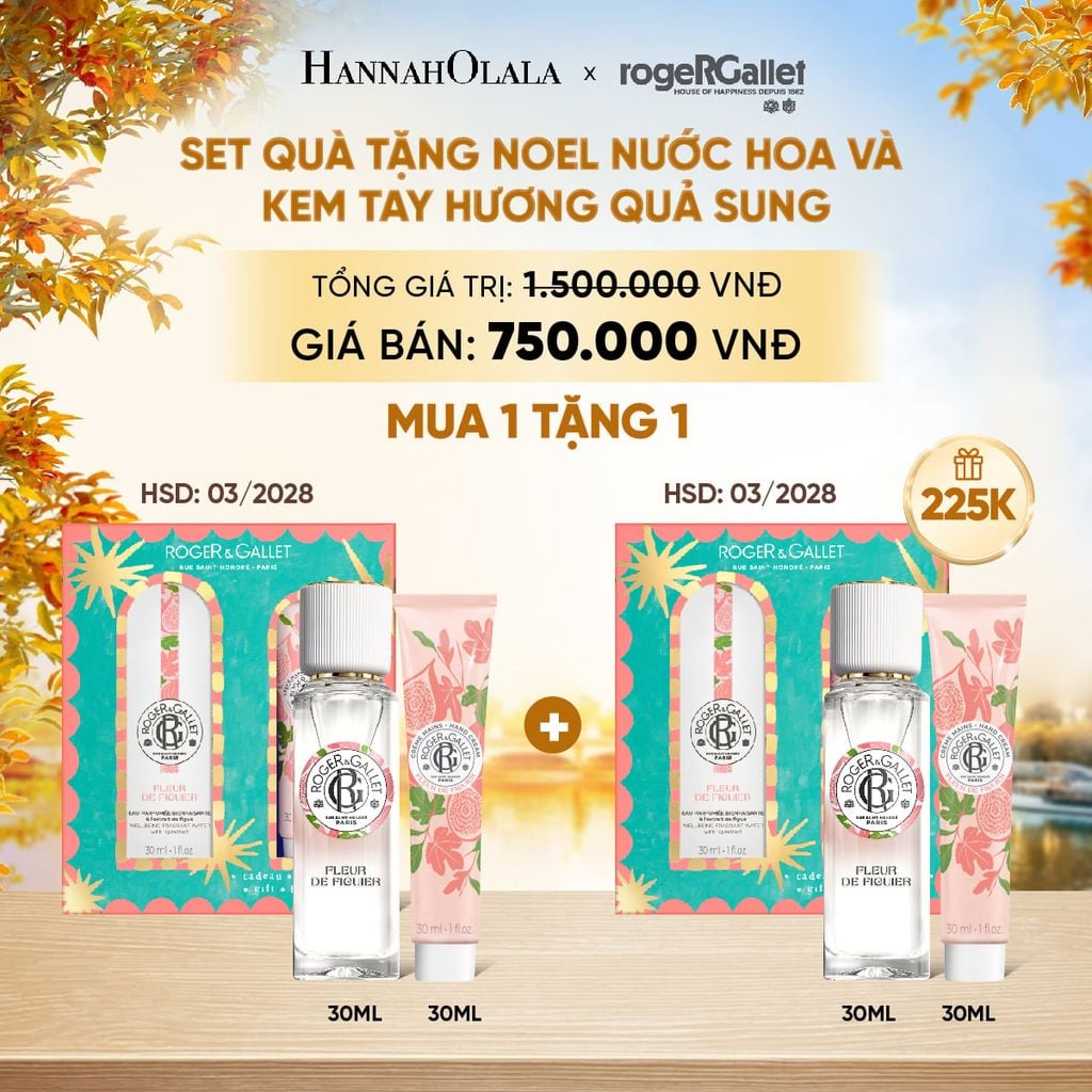  BỘ QUÀ TẶNG NƯỚC HOA WELLBEING 30ML VÀ KEM DƯỠNG TAY 30ML - E806 