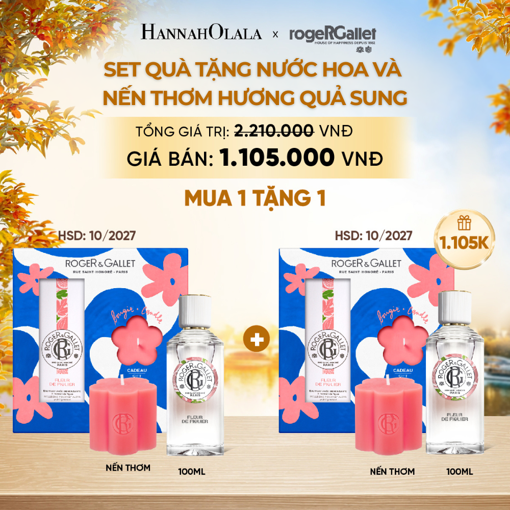  BỘ QUÀ TẶNG NƯỚC HOA WELLBEING NƯỚC HOA 100ML VÀ NẾN THƠM - E807 
