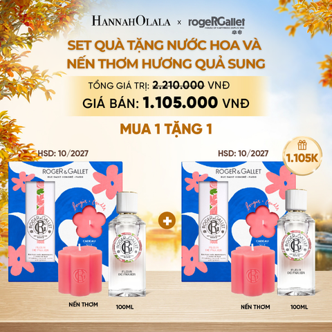  BỘ QUÀ TẶNG NƯỚC HOA WELLBEING NƯỚC HOA 100ML VÀ NẾN THƠM - E807 
