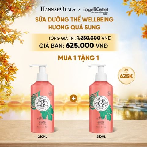  SỮA DƯỠNG THỂ HƯƠNG NƯỚC HOA WELLBEING ROGER&GALLET 250ML - E812 