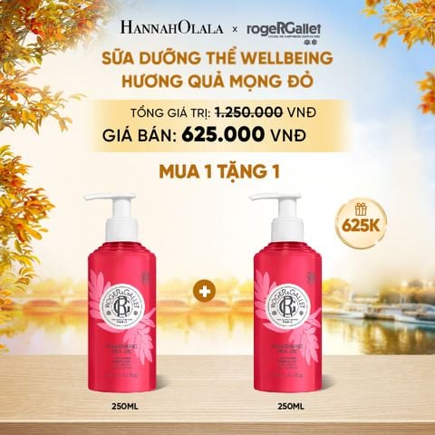  SỮA DƯỠNG THỂ HƯƠNG NƯỚC HOA WELLBEING ROGER&GALLET 250ML - E812 