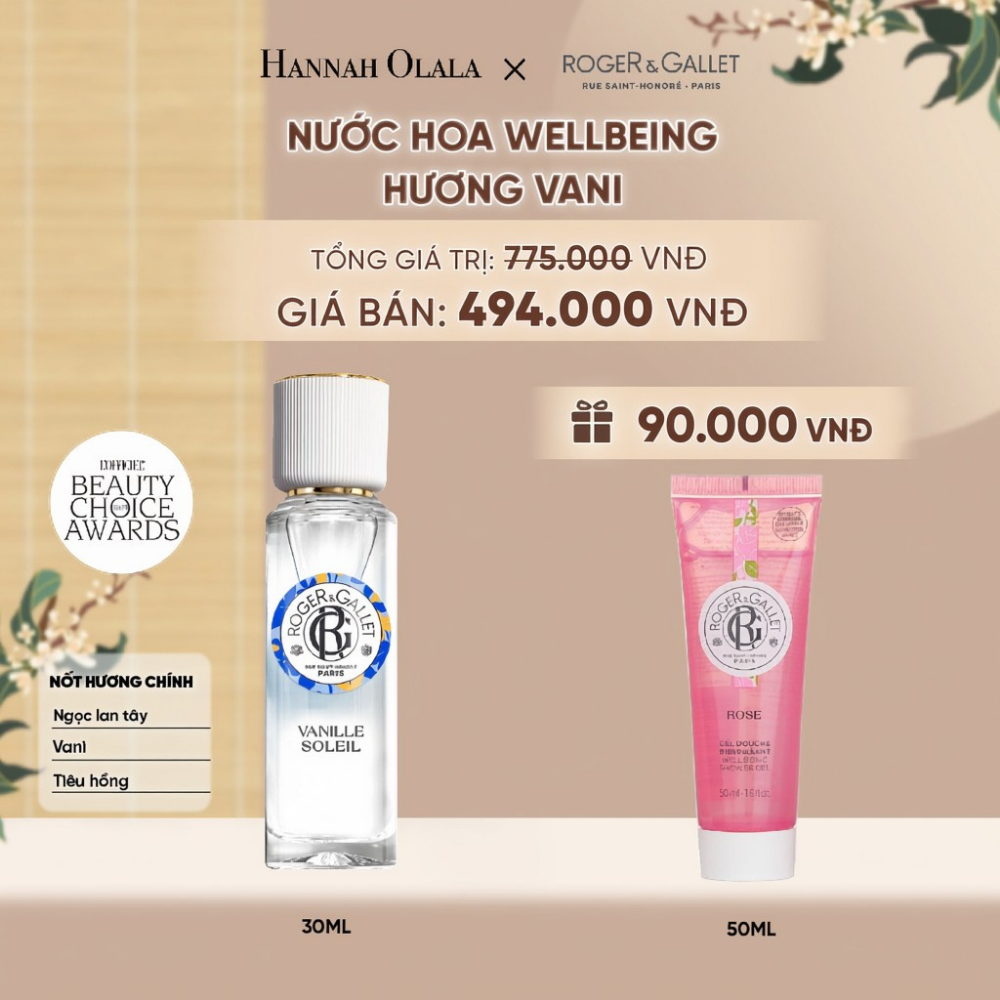  NƯỚC HOA WELLBEING ROGER&GALLET 30ML - A5087 