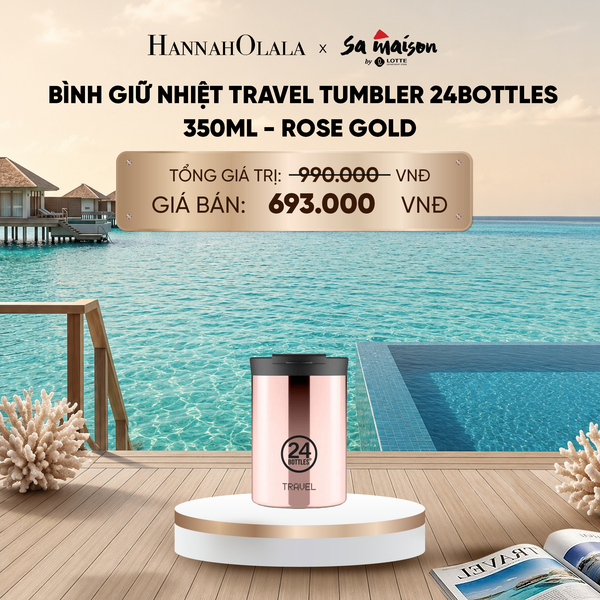  BÌNH GIỮ NHIỆT TRAVEL TUMBLER 24BOTTLES 350ML - DEAL 2_ D2012 