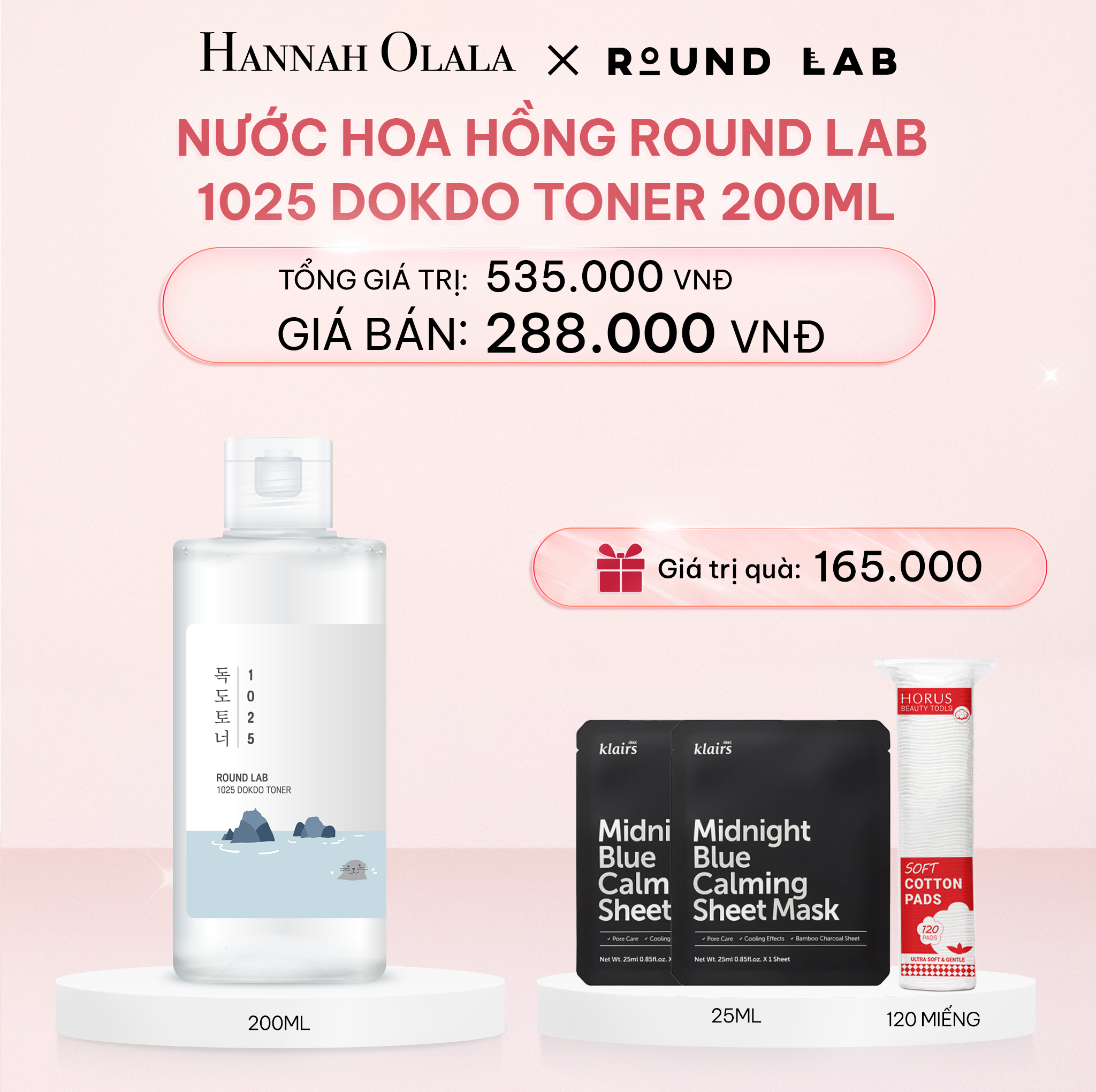  E361_DEAL 1: NƯỚC HOA HỒNG ROUND LAB 1025 DOKDO TONER 200ML BỔ SUNG ĐỘ ẨM LÀM DỊU DA 