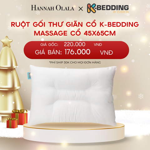  DEAL 3: RUỘT GỐI THƯ GIÃN CỔ KBEDDING MASSAGE CỔ 45X65CM 