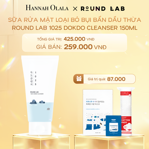  C971_DEAL 3: SỮA RỬA MẶT ROUND LAB 1025 DOKDO CLEANSER 150ML LOẠI BỎ BỤI BẨN DẦU THỪA 