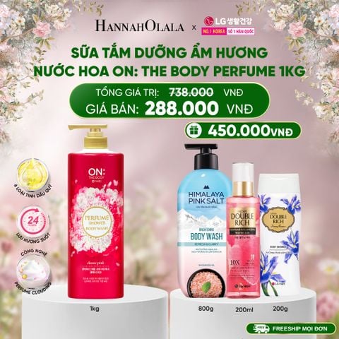  DEAL 26: SỮA TẮM DƯỠNG ẨM HƯƠNG NƯỚC HOA ON: THE BODY PERFUME 1KG 