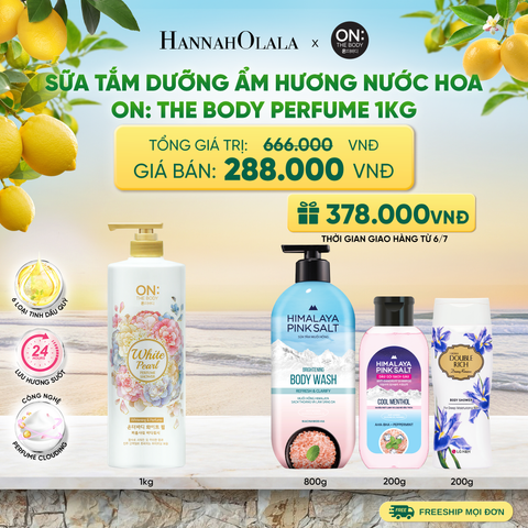  SỮA TẮM DƯỠNG ẨM HƯƠNG NƯỚC HOA ON: THE BODY PERFUME 1KG - A734 