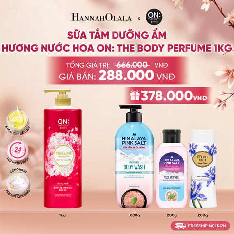  SỮA TẮM DƯỠNG ẨM HƯƠNG NƯỚC HOA ON: THE BODY PERFUME 1KG - A545 