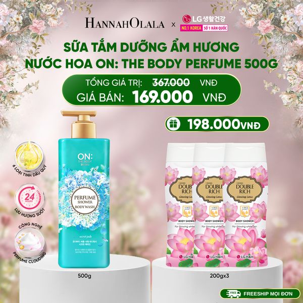  E912_DEAL 27: SỮA TẮM DƯỠNG ẨM HƯƠNG NƯỚC HOA ON: THE BODY PERFUME 500G 
