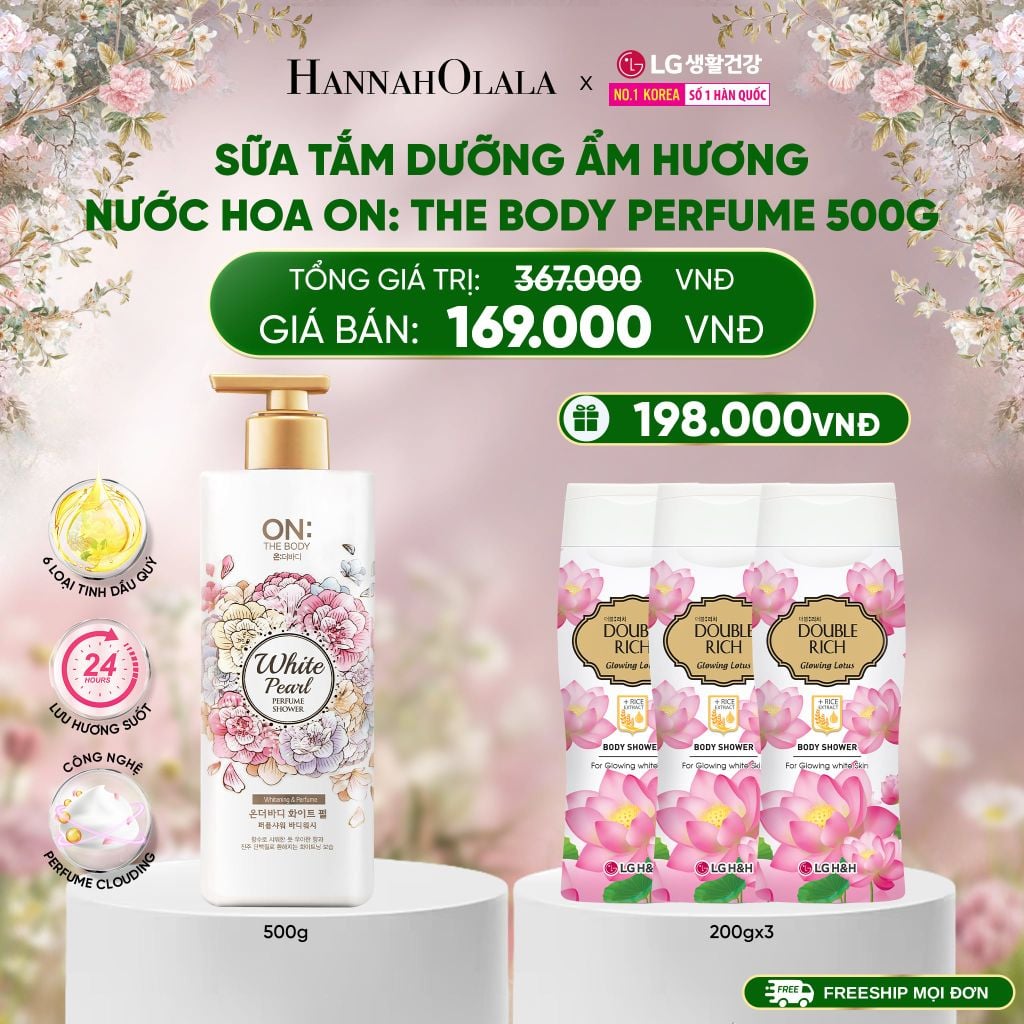  DEAL 27: SỮA TẮM DƯỠNG ẨM HƯƠNG NƯỚC HOA ON: THE BODY PERFUME 500G 