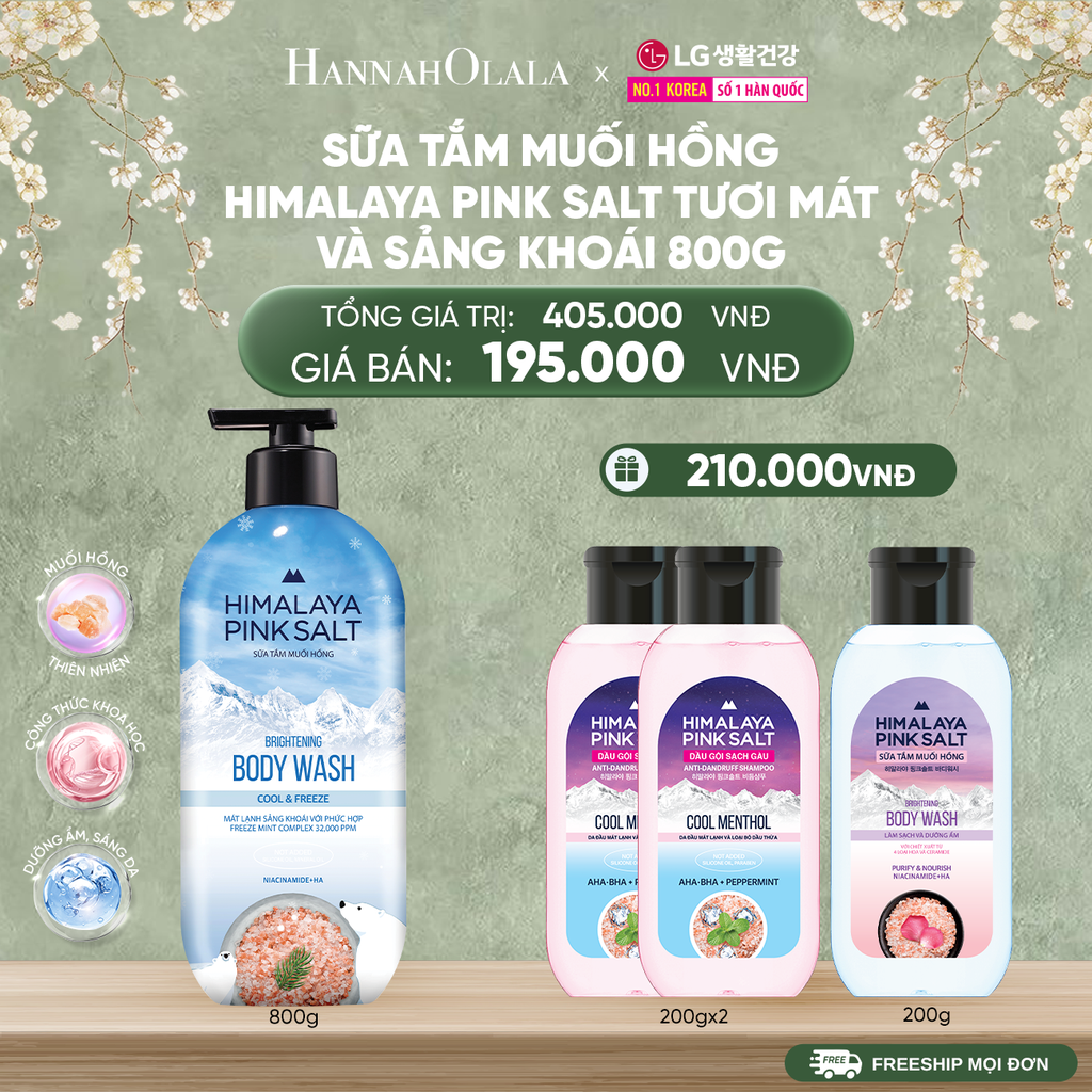  DEAL 30: SỮA TẮM MUỐI HỒNG HIMALAYA PINK SALT 800G 