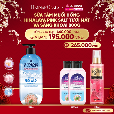  A1374_DEAL 30: SỮA TẮM MUỐI HỒNG HIMALAYA PINK SALT TƯƠI MÁT VÀ SẢNG KHOÁI 800G 