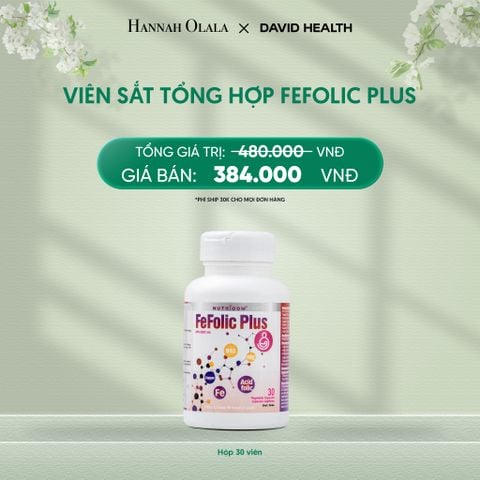  DEAL 6: SẮT TỔNG HỢP FEFOLIC PLUS (30 VIÊN) 