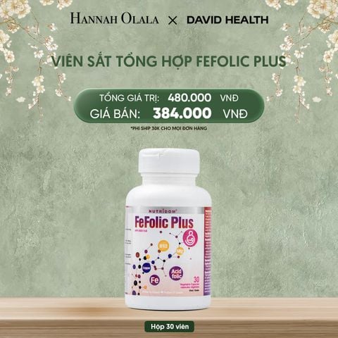  DEAL 6: SẮT TỔNG HỢP FEFOLIC PLUS (30 VIÊN) 