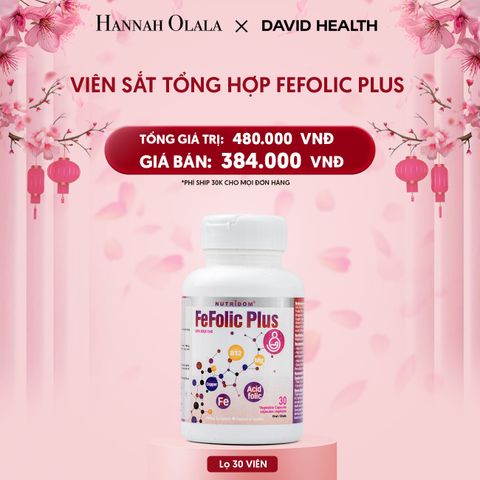  DEAL 6: SẮT TỔNG HỢP FEFOLIC PLUS (30 VIÊN) 