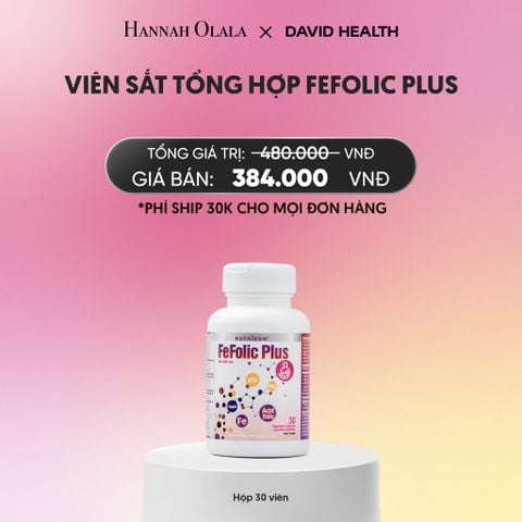  SẮT TỔNG HỢP FEFOLIC PLUS (30 VIÊN)_A1868 