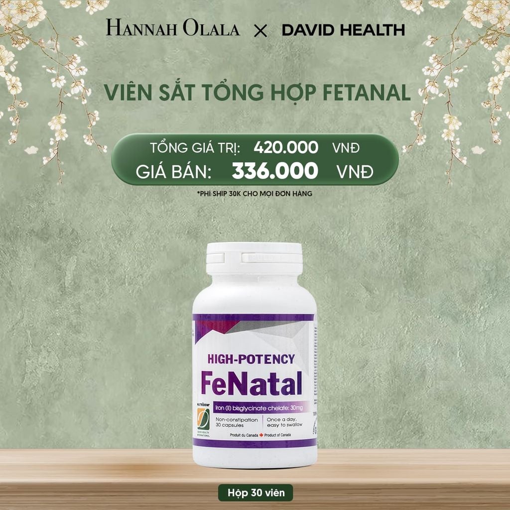  DEAL 3: VIÊN SẮT TỔNG HỢP FENATAL (30 VIÊN) 