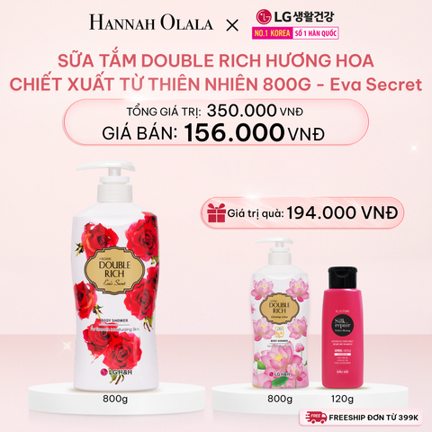  E400_DEAL 11: SỮA TẮM DOUBLE RICH HƯƠNG HOA CHIẾT XUẤT TỪ THIÊN NHIÊN 800ML 